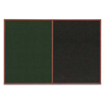 United Visual Products Slim Style Indoor Enclosed Radius Corkbo UVRDS42SB-BLACK-APRICOT